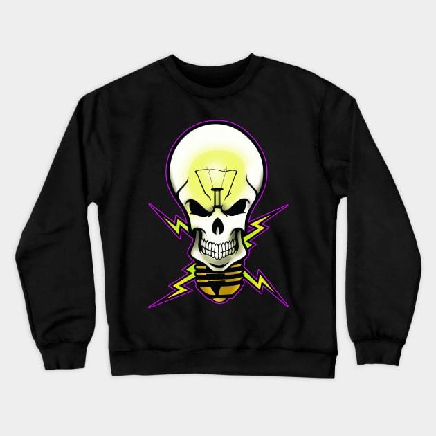 Skull Bulb Crewneck Sweatshirt by LST